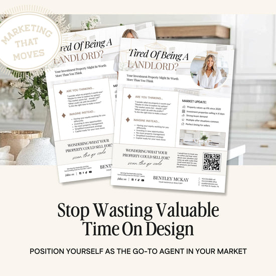 Absentee Ownership Flyer | Real Estate Marketing | Canva Template | Real Estate Template | Landlord Into Listing | Absentee Ownership Letter