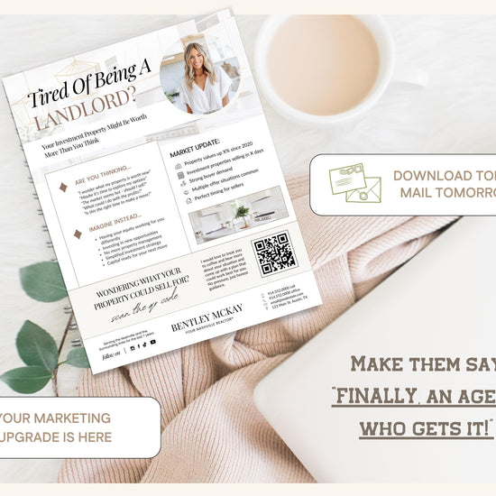 Absentee Ownership Flyer | Real Estate Marketing | Canva Template | Real Estate Template | Landlord Into Listing | Absentee Ownership Letter