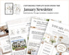 Real Estate January Newsletter | Real Estate Marketing | Real Estate Newsletter | Email Marketing | Canva Template | Printable | New Year