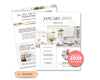 Real Estate January Newsletter | Real Estate Marketing | Real Estate Newsletter | Email Marketing | Canva Template | Printable | New Year