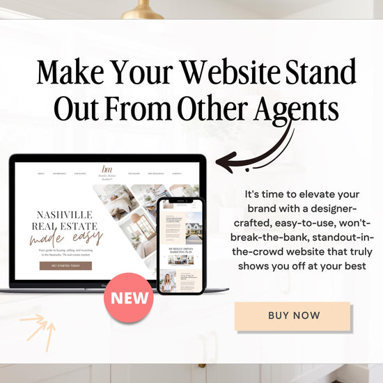 Real Estate Canva Website Template | Real Estate Agent Website Template | Landing Page | Lead Magnet | Home Buyer Guide | Home Seller Guide
