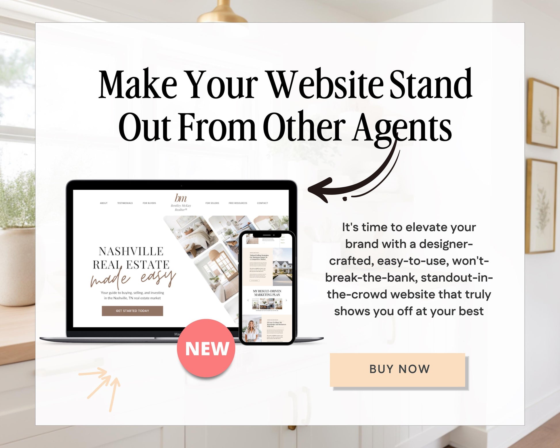 Real Estate Canva Website Template | Real Estate Agent Website Template | Landing Page | Lead Magnet | Home Buyer Guide | Home Seller Guide