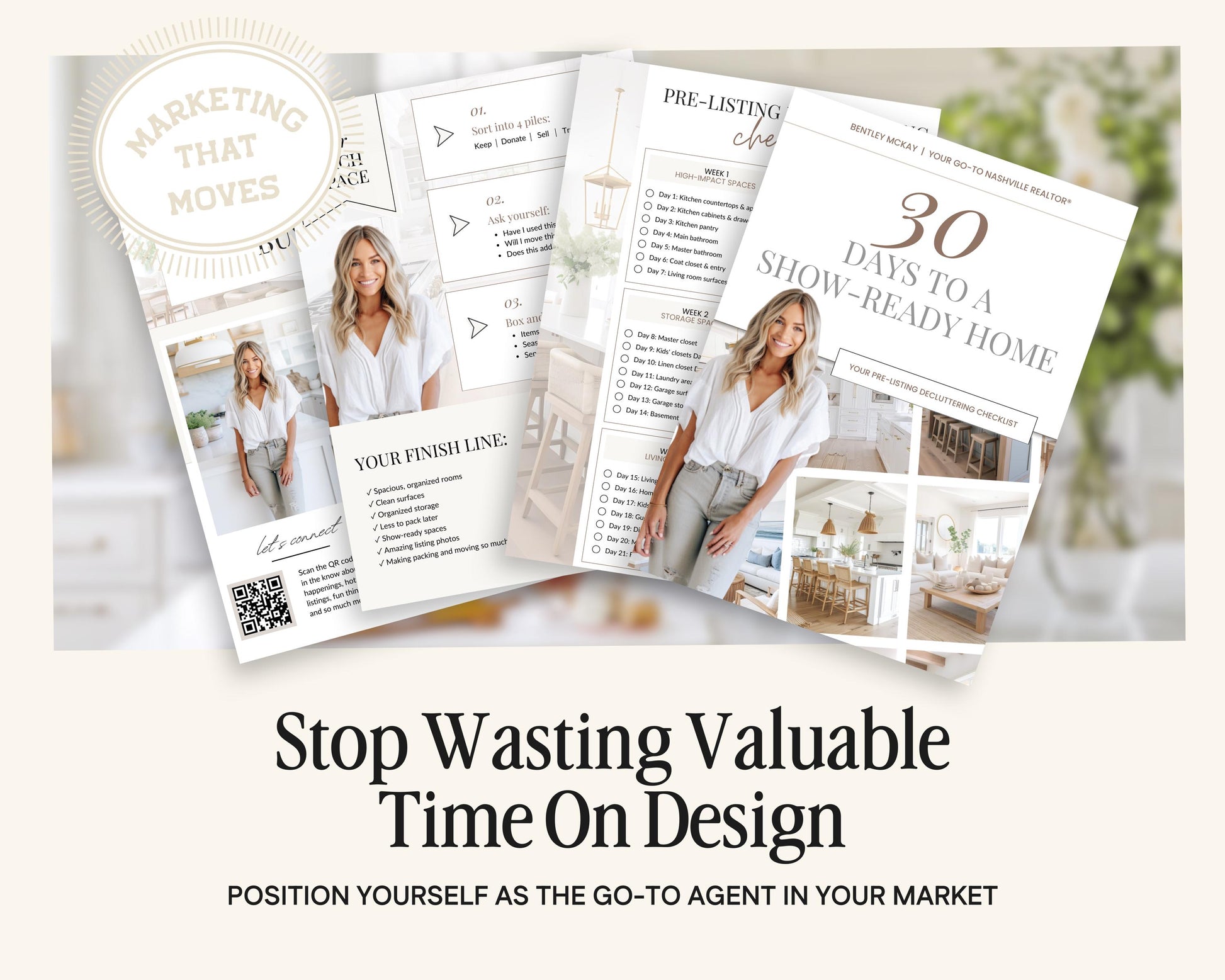 30 Days of Decluttering Checklist | Real Estate Lead Magnet | Listing Checklist | Decluttering Checklist | Real Estate Marketing | Lead Gen