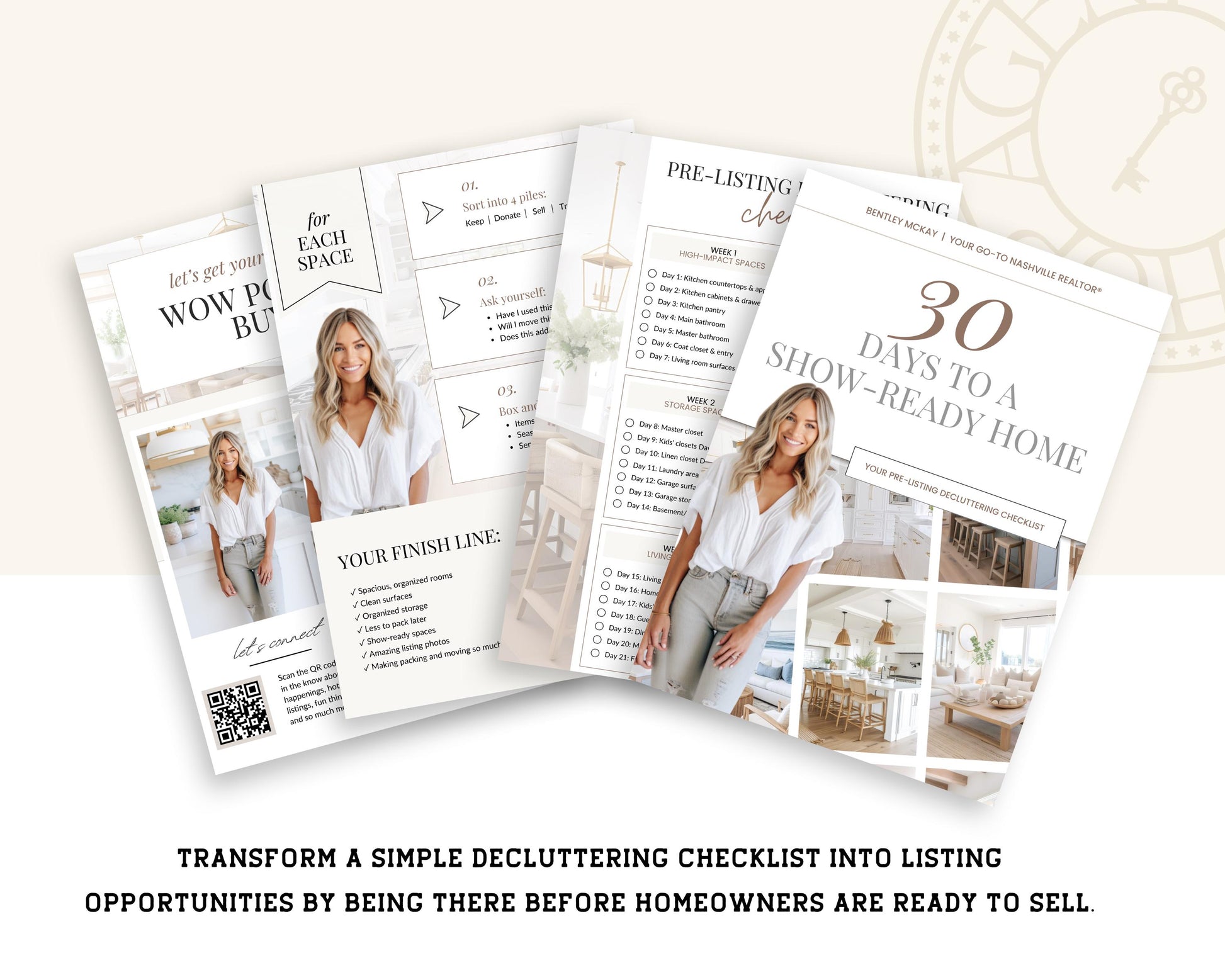 30 Days of Decluttering Checklist | Real Estate Lead Magnet | Listing Checklist | Decluttering Checklist | Real Estate Marketing | Lead Gen