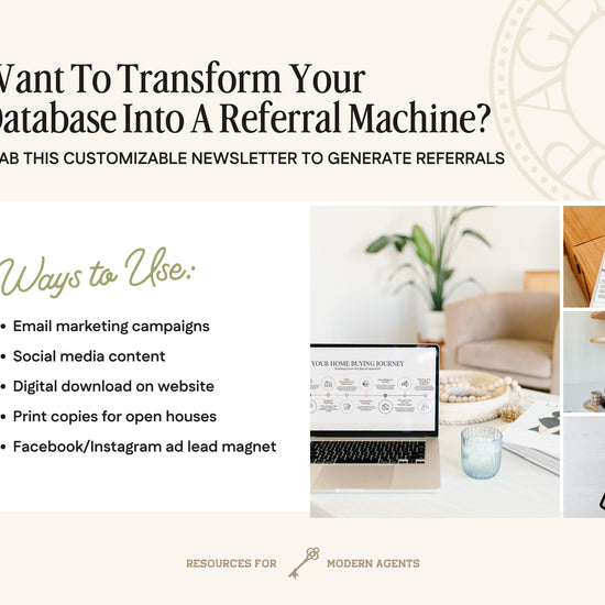 April Real Estate Newsletter | Real Estate Marketing | Monthly Real Estate Newsletter | Email Marketing | Canva Template| Printable| Easter