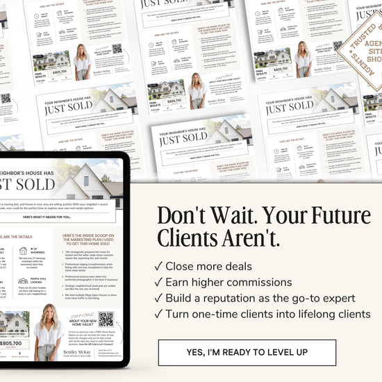 Real Estate Sold Neighbor's House Flyer | Just Sold Letter | Real Estate Mailer | Real Estate Farming Flyer | Real Estate Marketing | Canva