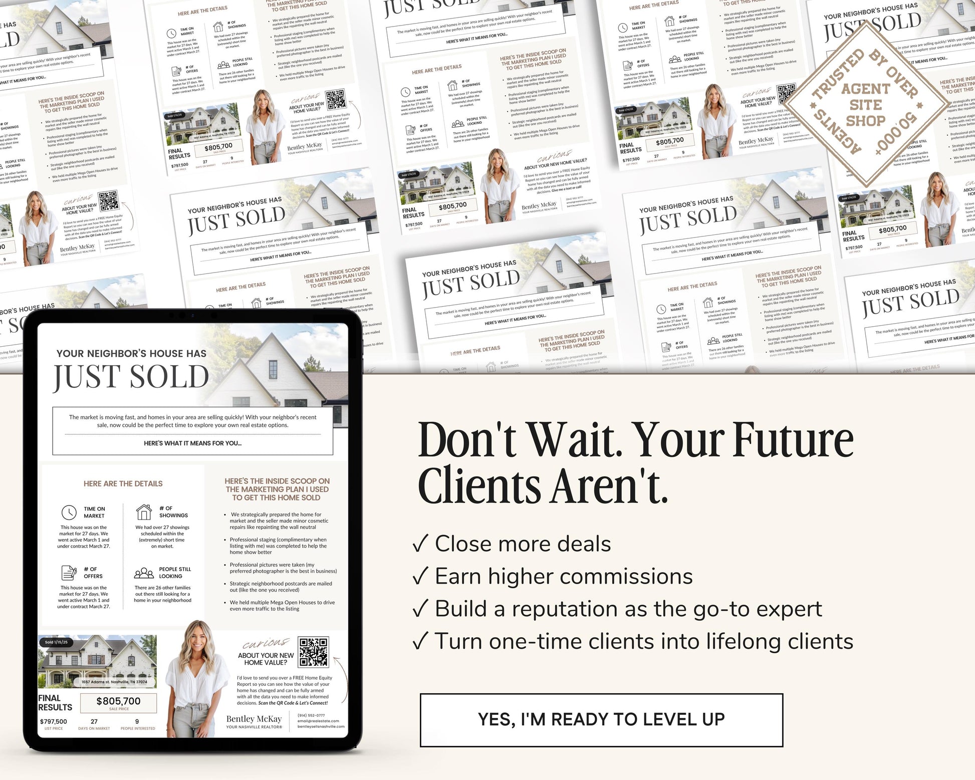 Real Estate Sold Neighbor's House Flyer | Just Sold Letter | Real Estate Mailer | Real Estate Farming Flyer | Real Estate Marketing | Canva