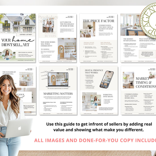 Real Estate Expired Listing Guide | Expired Prospecting | Canva Template | Real Estate Template | New Agent Flyer | Expired Listing Letter
