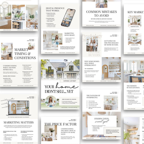 Real Estate Expired Listing Guide | Expired Prospecting | Canva Template | Real Estate Template | New Agent Flyer | Expired Listing Letter