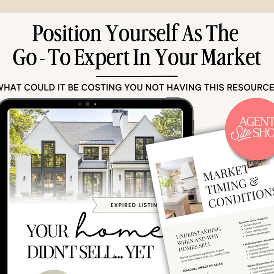 Real Estate Expired Listing Guide | Expired Prospecting | Canva Template | Real Estate Template | New Agent Flyer | Expired Listing Letter