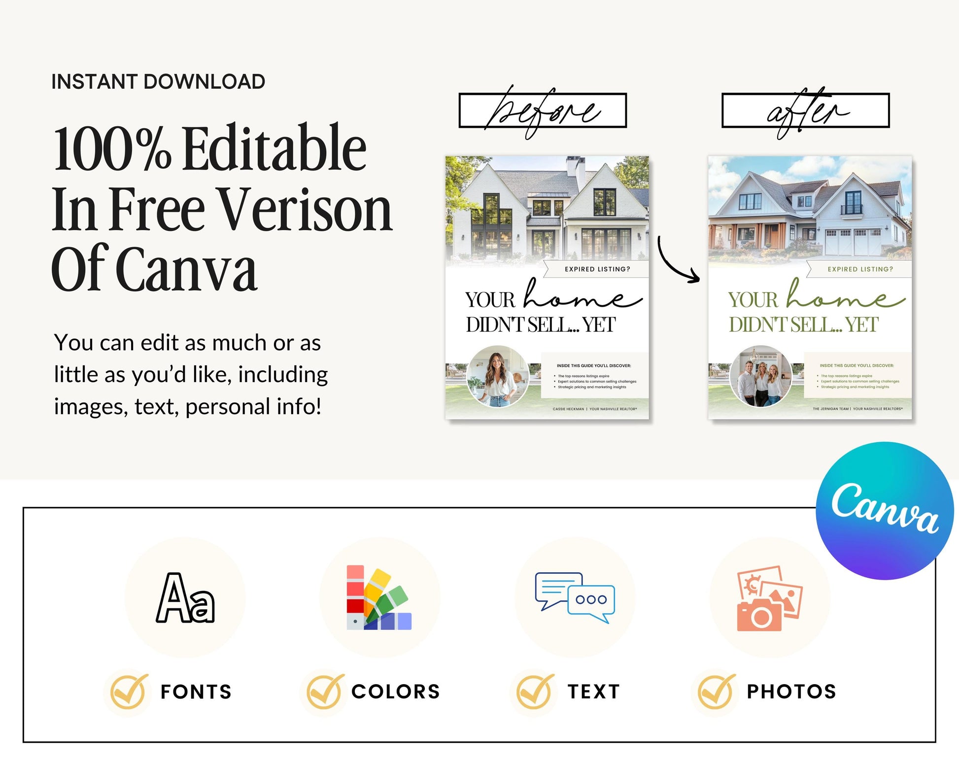 Real Estate Expired Listing Guide | Expired Prospecting | Canva Template | Real Estate Template | New Agent Flyer | Expired Listing Letter