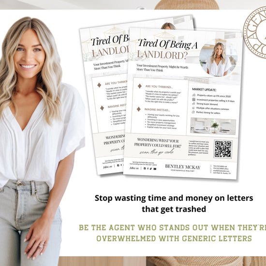 Absentee Ownership Flyer | Real Estate Marketing | Canva Template | Real Estate Template | Landlord Into Listing | Absentee Ownership Letter