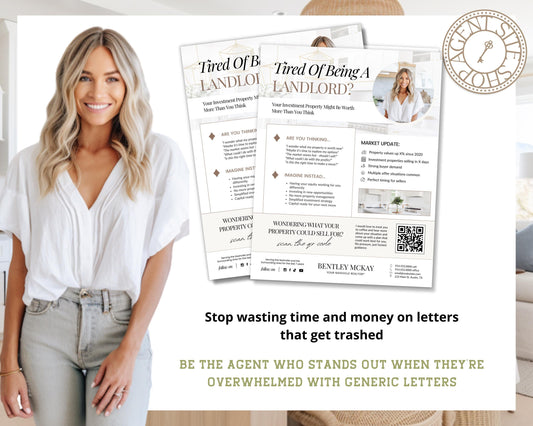 Absentee Ownership Flyer | Real Estate Marketing | Canva Template | Real Estate Template | Landlord Into Listing | Absentee Ownership Letter