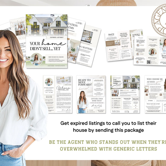 Expired Listing Bundle | Expired Prospecting | Canva Template | Real Estate Template | New Agent Flyer | Expired Listing Letter| Real Estate
