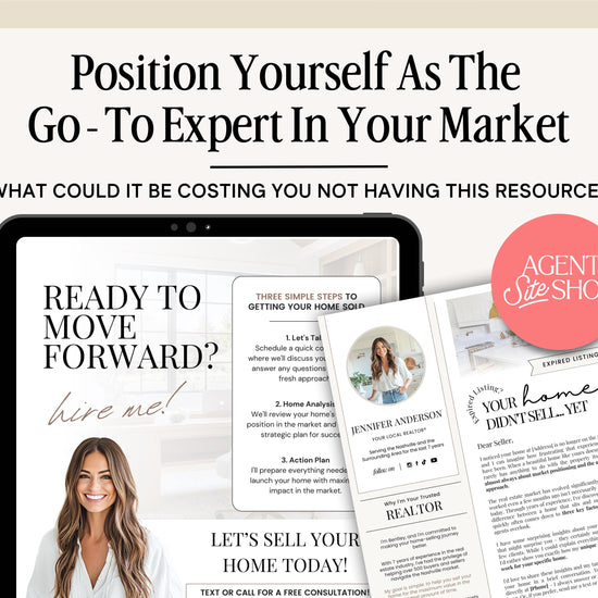 Expired Listing Bundle | Expired Prospecting | Canva Template | Real Estate Template | New Agent Flyer | Expired Listing Letter| Real Estate