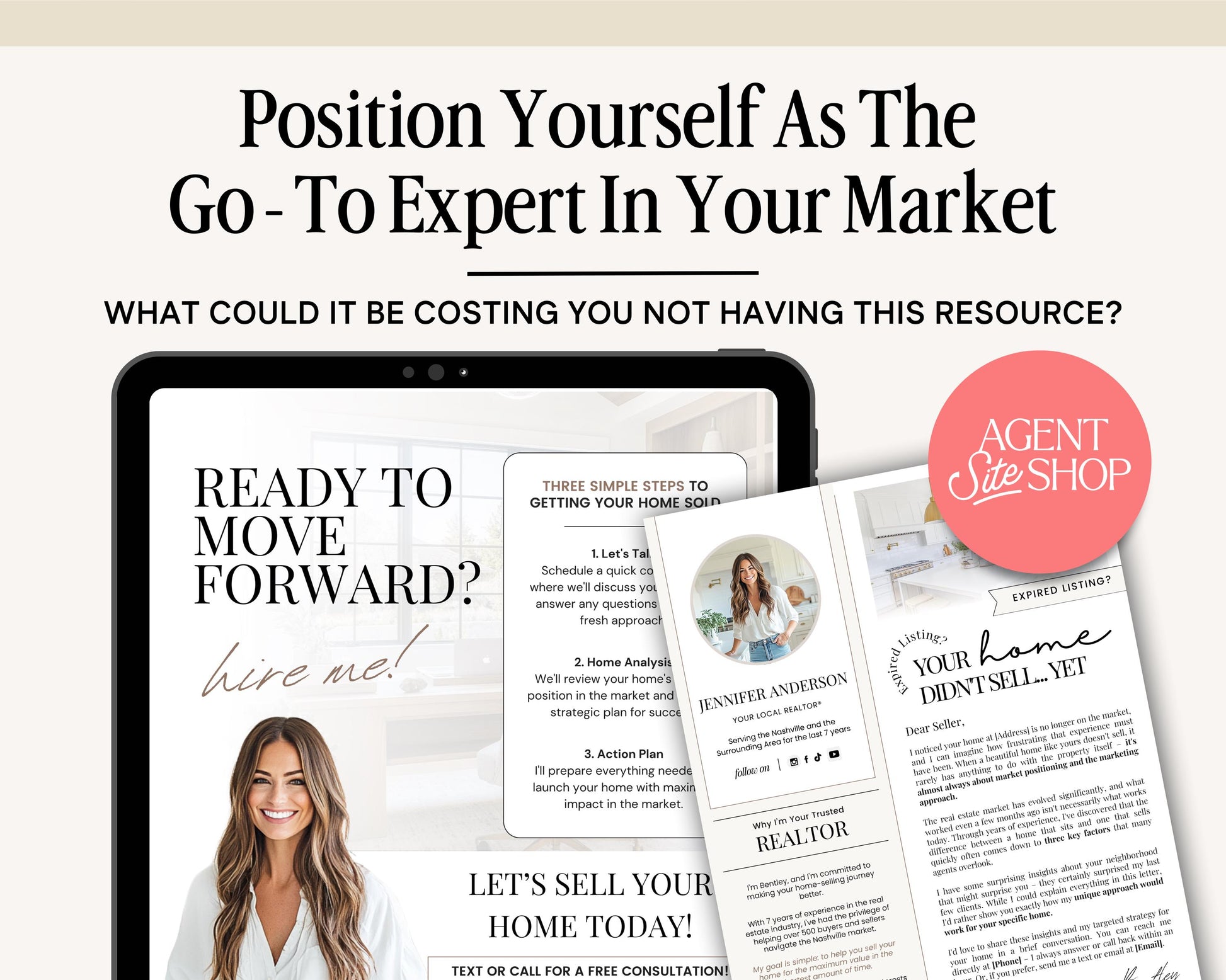 Expired Listing Bundle | Expired Prospecting | Canva Template | Real Estate Template | New Agent Flyer | Expired Listing Letter| Real Estate