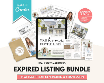 Expired Listing Bundle | Expired Prospecting | Canva Template | Real Estate Template | New Agent Flyer | Expired Listing Letter| Real Estate