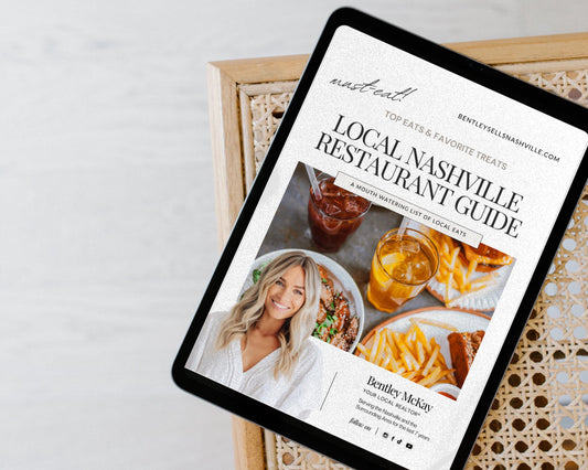 Restaurant Guide Real Estate | Community Guide | Real Estate Local Guide Template | Real Estate Lead Magnet | Newsletter | Home Buyer Guide