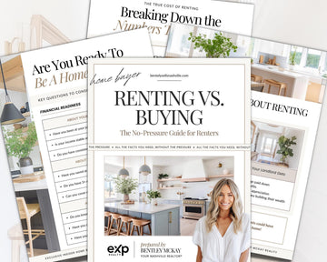 Rent Vs Buy Guide | Stop Paying Rent Flyer | Home Buyer Prospecting Flyer | Real Estate Marketing | Farming Flyer | Buyer Lead Magnet