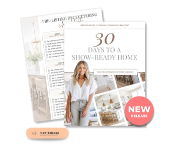 30 Days of Decluttering Checklist | Real Estate Lead Magnet | Listing Checklist | Decluttering Checklist | Real Estate Marketing | Lead Gen