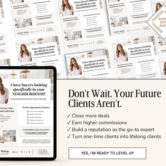 Golden Letter | I Have Buyers Letter | Seller Prospecting Flyer | Home Buyer Prospecting Letter | Real Estate Marketing | Farming Flyer