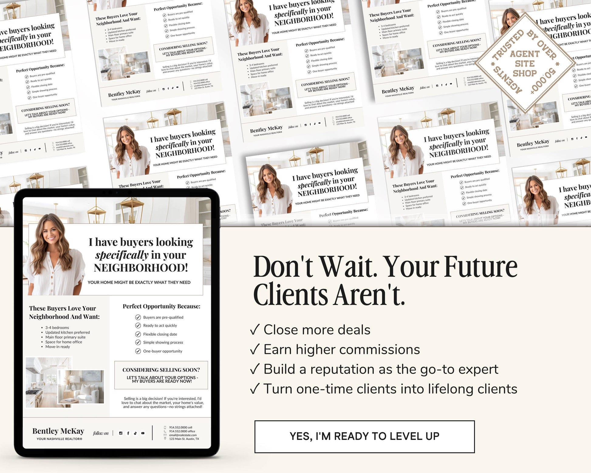 Golden Letter | I Have Buyers Letter | Seller Prospecting Flyer | Home Buyer Prospecting Letter | Real Estate Marketing | Farming Flyer