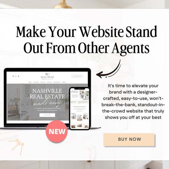 Real Estate Canva Website Template | Real Estate Agent Website Template | Landing Page | Lead Magnet | Home Buyer Guide | Home Seller Guide