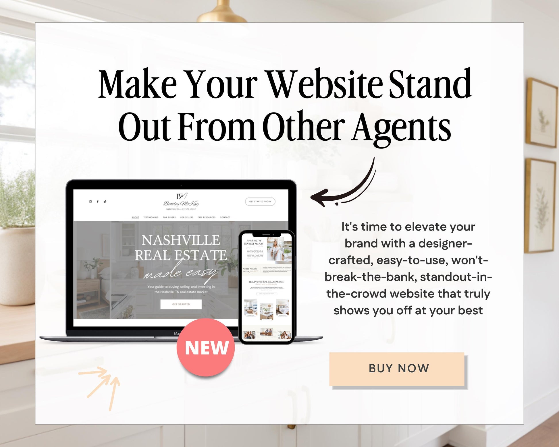 Real Estate Canva Website Template | Real Estate Agent Website Template | Landing Page | Lead Magnet | Home Buyer Guide | Home Seller Guide