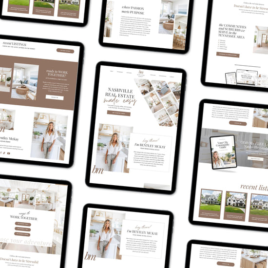 Real Estate Canva Website Template | Real Estate Agent Website Template | Landing Page | Lead Magnet | Home Buyer Guide | Home Seller Guide