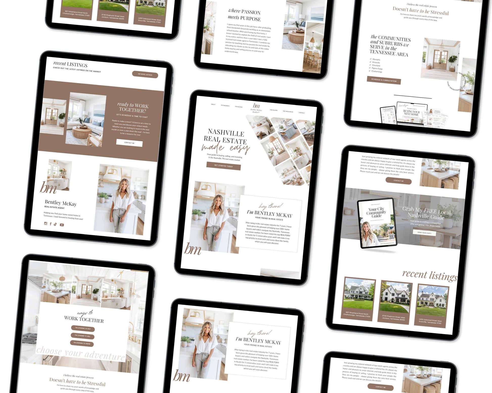Real Estate Canva Website Template | Real Estate Agent Website Template | Landing Page | Lead Magnet | Home Buyer Guide | Home Seller Guide