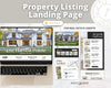 Property Listing Canva Website Template | Real Estate Agent Website Template | Landing Page | Lead Magnet | Home Buyer Guide |Seller Guide