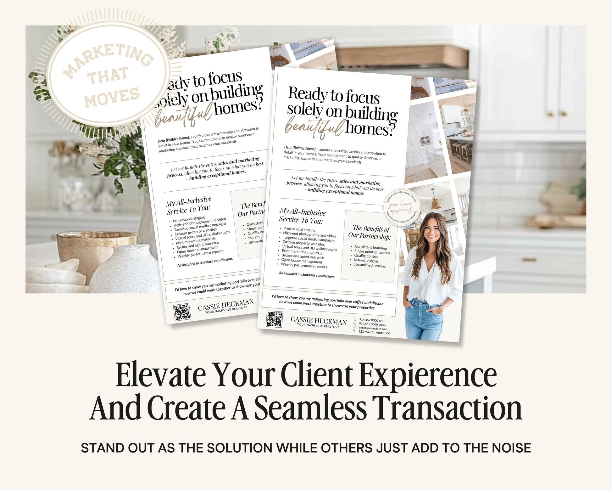 Builder Partnership Proposal Letter | Real Estate Template | Home Builder Letter| Realtor Marketing Flyer| Editable Real Estate Marketing|