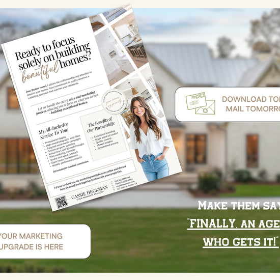 Builder Partnership Proposal Letter | Real Estate Template | Home Builder Letter| Realtor Marketing Flyer| Editable Real Estate Marketing|