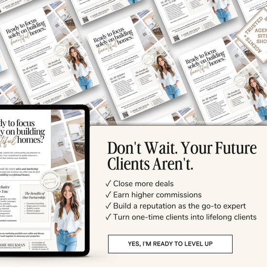 Builder Partnership Proposal Letter | Real Estate Template | Home Builder Letter| Realtor Marketing Flyer| Editable Real Estate Marketing|
