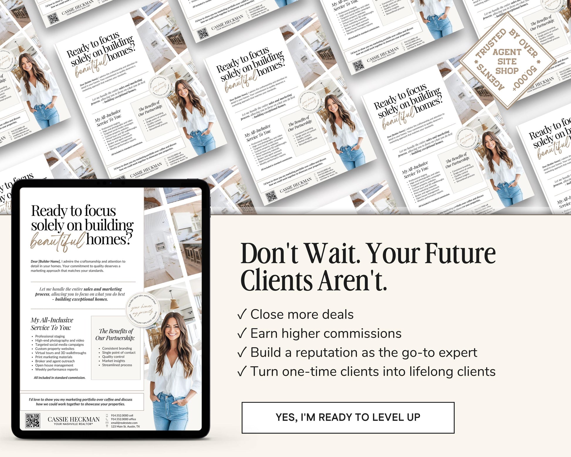 Builder Partnership Proposal Letter | Real Estate Template | Home Builder Letter| Realtor Marketing Flyer| Editable Real Estate Marketing|
