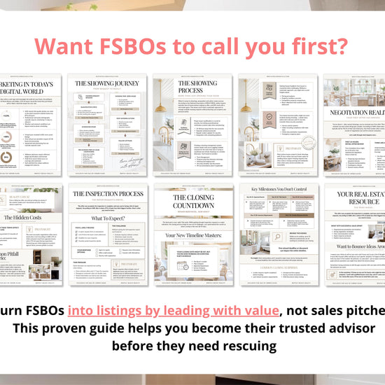 For Sale By Owner Guide | FSBO Guide | FSBO Lead Generation Guide | PreListing Guide | Seller Guide | Listing Presentation | FSBO