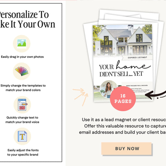Real Estate Expired Listing Guide | Expired Prospecting | Canva Template | Real Estate Template | New Agent Flyer | Expired Listing Letter