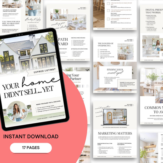 Real Estate Expired Listing Guide | Expired Prospecting | Canva Template | Real Estate Template | New Agent Flyer | Expired Listing Letter
