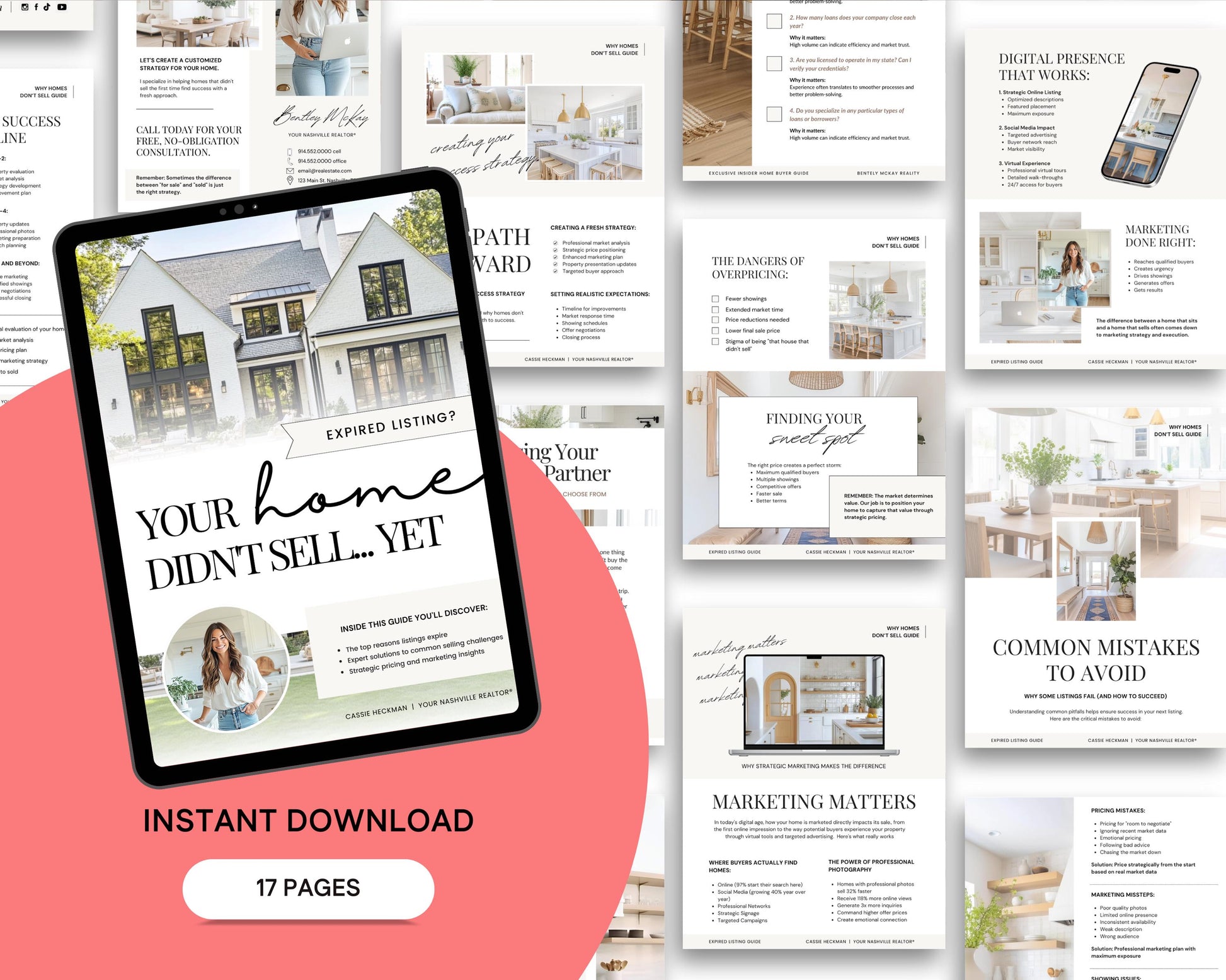 Real Estate Expired Listing Guide | Expired Prospecting | Canva Template | Real Estate Template | New Agent Flyer | Expired Listing Letter