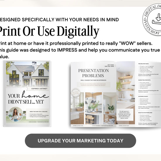 Real Estate Expired Listing Guide | Expired Prospecting | Canva Template | Real Estate Template | New Agent Flyer | Expired Listing Letter