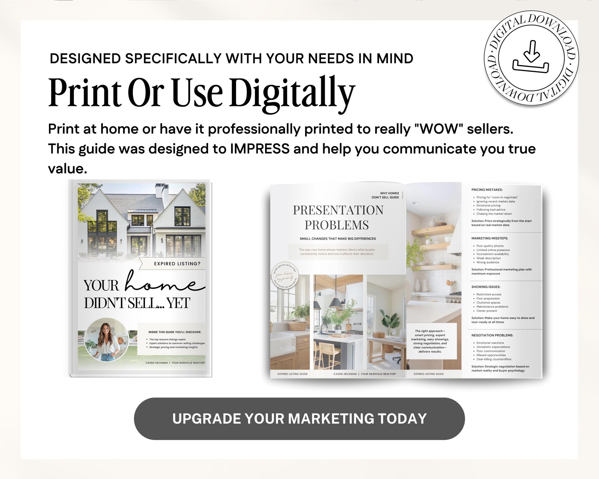 Real Estate Expired Listing Guide | Expired Prospecting | Canva Template | Real Estate Template | New Agent Flyer | Expired Listing Letter