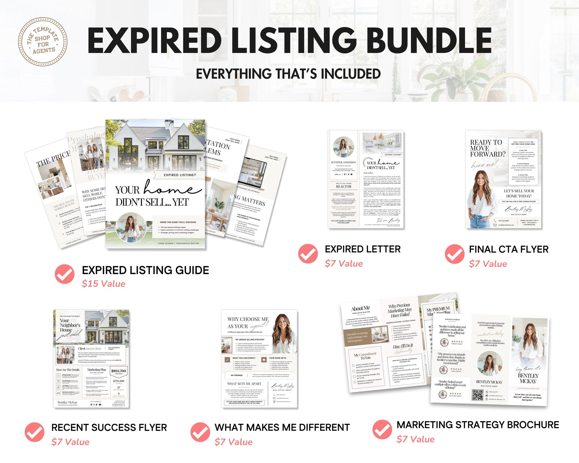 Expired Listing Bundle | Expired Prospecting | Canva Template | Real Estate Template | New Agent Flyer | Expired Listing Letter| Real Estate