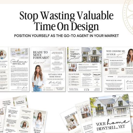Expired Listing Bundle | Expired Prospecting | Canva Template | Real Estate Template | New Agent Flyer | Expired Listing Letter| Real Estate