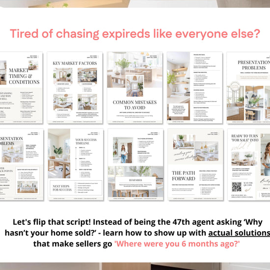 Expired Listing Bundle | Expired Prospecting | Canva Template | Real Estate Template | New Agent Flyer | Expired Listing Letter| Real Estate