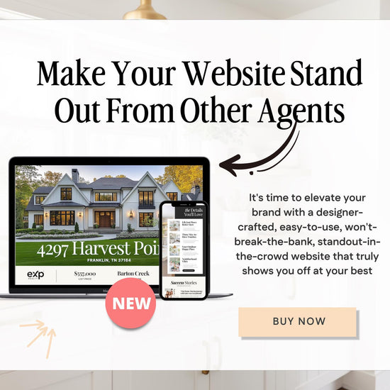 Property Listing Canva Website Template | Real Estate Agent Website Template | Landing Page | Lead Magnet | Home Buyer Guide |Seller Guide