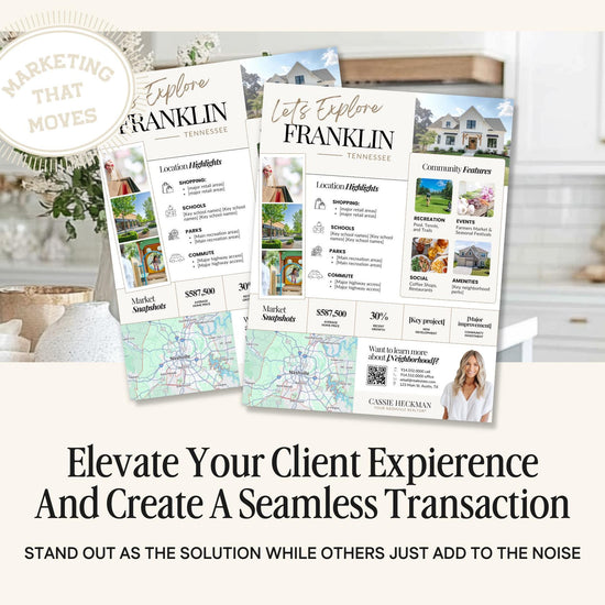 Local Neighborhood Highlights Flyer | Community Guide | Real Estate Template | Listing Flyer | Home Buyer Lead Magnet | Relocation Guide
