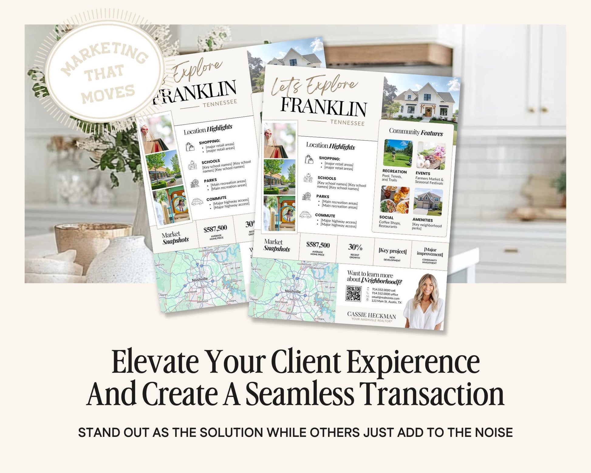 Local Neighborhood Highlights Flyer | Community Guide | Real Estate Template | Listing Flyer | Home Buyer Lead Magnet | Relocation Guide