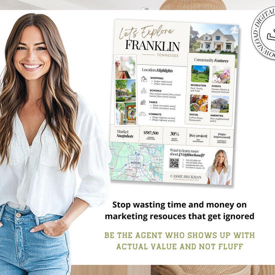 Local Neighborhood Highlights Flyer | Community Guide | Real Estate Template | Listing Flyer | Home Buyer Lead Magnet | Relocation Guide