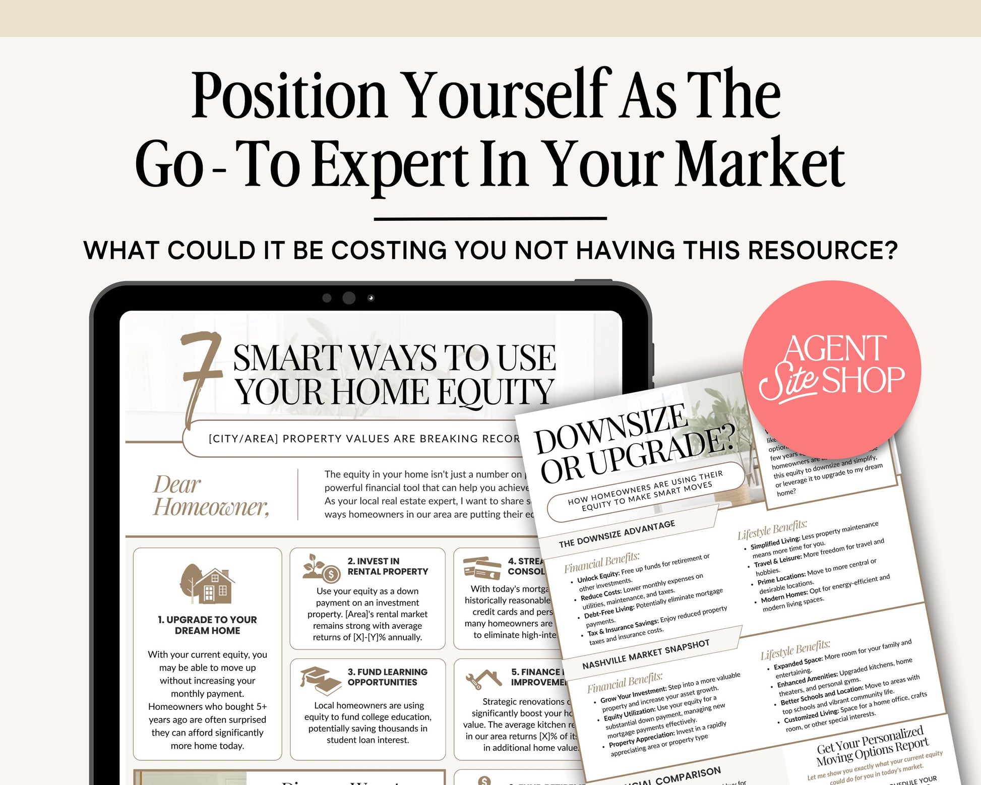 Home Equity Spotlight Flyer Series | Canva Real Estate Neighborhood Farming Templates | Listing Lead Generator | Real Estate Flyer | Farming