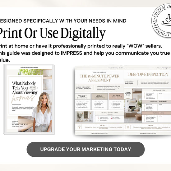 Home Viewing Guide for Home Buyers | Editable Canva Template | Buyer Agent Resource| House Showing Checklist | Real Estate Marketing | Canva